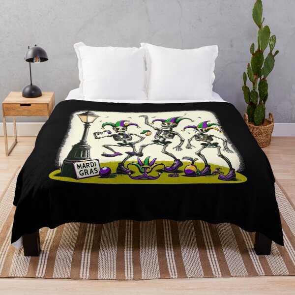 Item preview, Skeleton Mardi Gras Dance: Mardi Gras Skeleton Dance Fest designed and sold by MAPDDesigns.