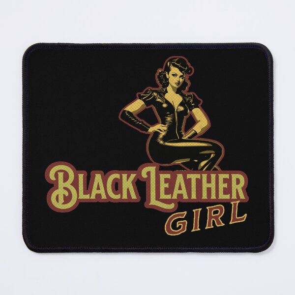 Item preview, Black Leather Girl designed and sold by vintage-grrrl.