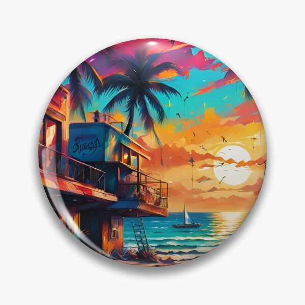 Item preview, Tropical Sunset Resort designed and sold by Talius Designs.