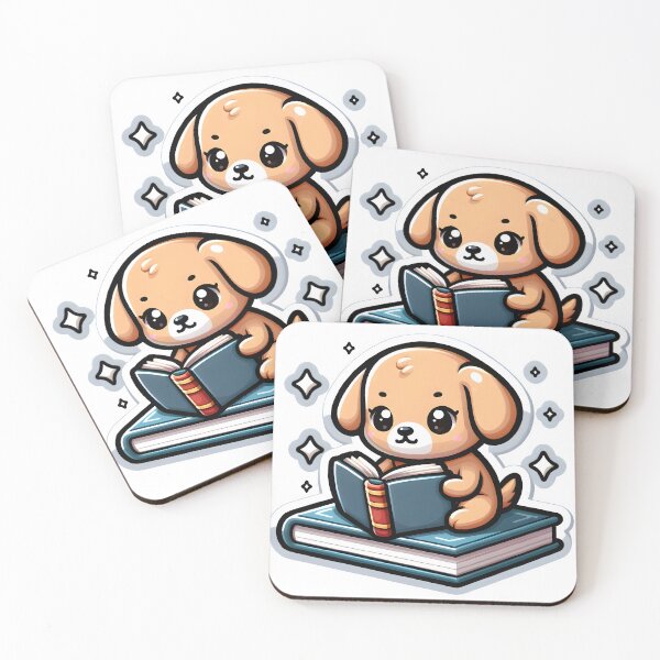 Item preview, A dog reading a book  designed and sold by Zatch-Bell.