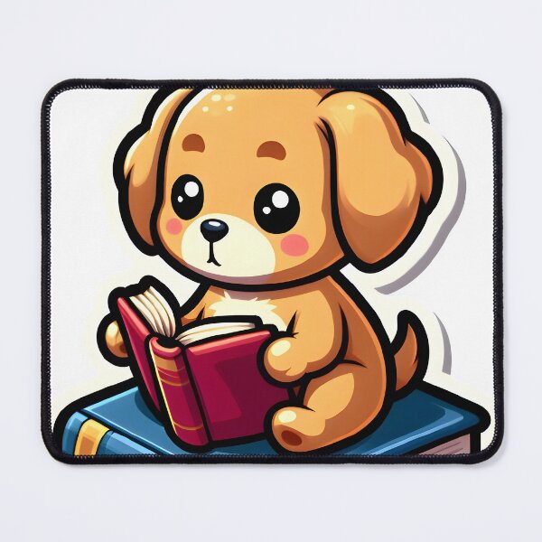 Item preview, A dog reading a book designed and sold by Zatch-Bell.