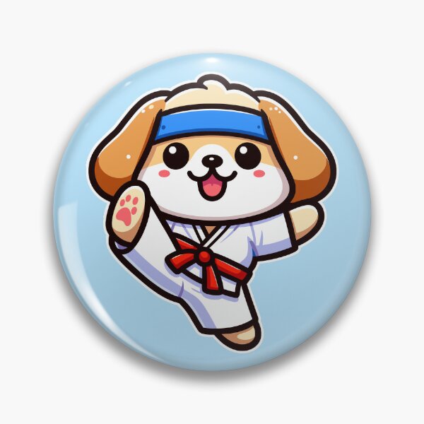 Item preview, Kawaii Cute Karate Dog 1 | Pets and Animals for Men and Women t-shirt designed and sold by panchiTWO.