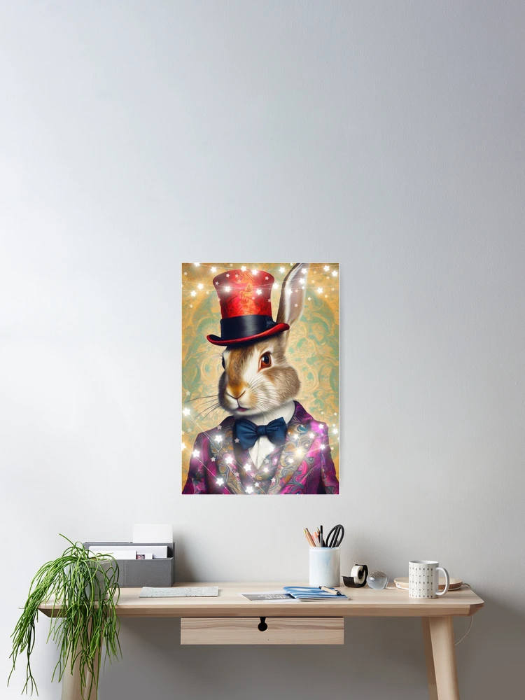 Thumbnail 2 of 3, Poster, Star Rabbit designed and sold by Steph Anne Best.