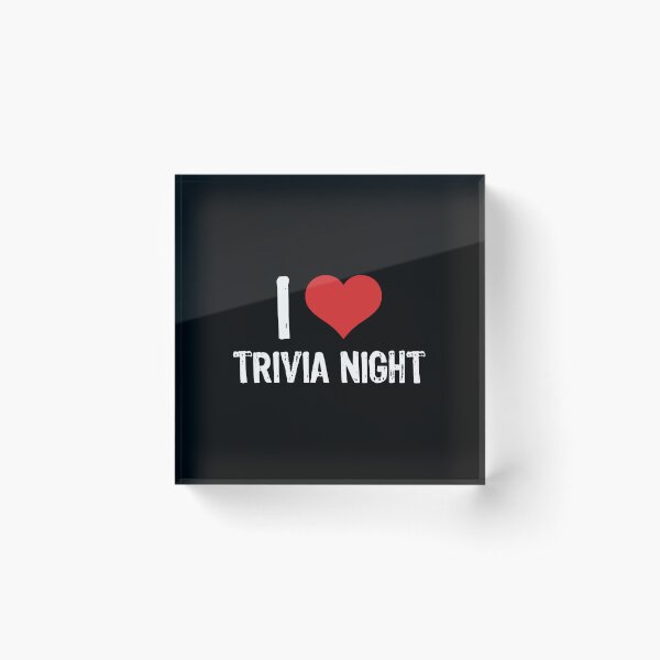 Item preview, I Love Trivia Night designed and sold by The "I Love Everything" Shop.