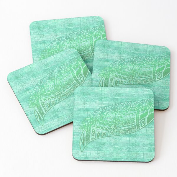 Item preview,  Hawaiian Teal Turtle And Gecko Pattern-4005 designed and sold by sunnthreads.