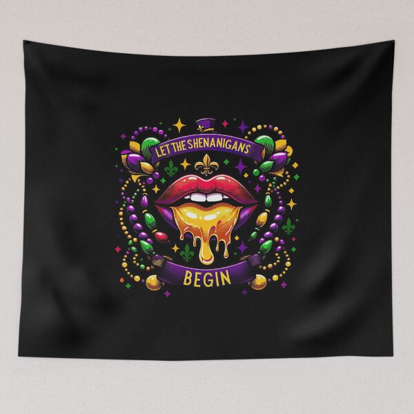 Item preview, Mardi Gras Mask Let The Shenanigans Begin  T-Shirt designed and sold by MAPDDesigns.