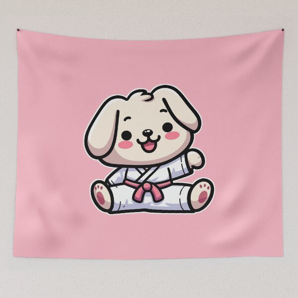 Item preview, Kawaii Cute Karate Dog 3 | Pets and Animals for Men and Women t-shirt designed and sold by panchiTWO.