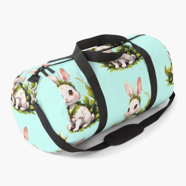 Item preview, "Whimsical Bunny Delight: Vector Design with Lively Green Leaves" designed and sold by ArtistKunal123.