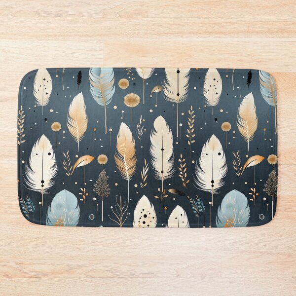 Item preview, Bohemian pattern incorporating bird feathers and dream designed and sold by cozycrafts3.