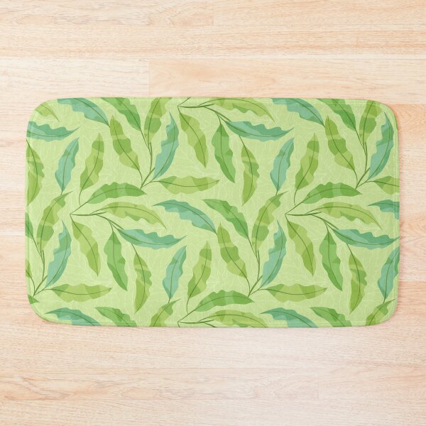 Item preview, Random Variegated Leaves on Pastel Green designed and sold by PaisleyMcNoodle.