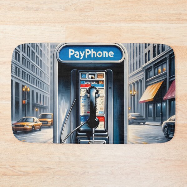 Item preview, Urban Nostalgia Payphone Street Scene designed and sold by inkArtistryfine.