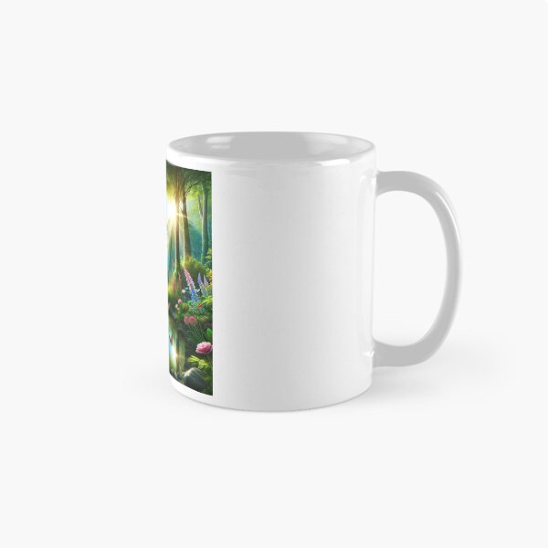 Item preview, Nature forest with green trees and butterflies designed and sold by finwiz.