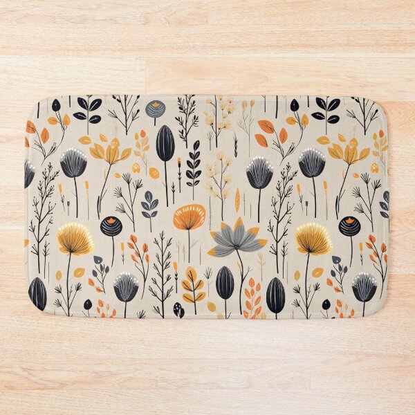 Item preview, Floral doodles in the style of One line art monochrome designed and sold by cozycrafts3.