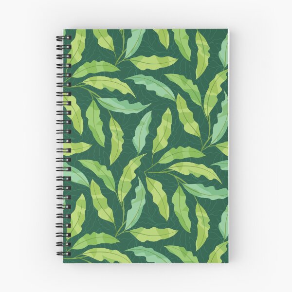 Item preview, Random Variegated Leaves on Forest Green designed and sold by PaisleyMcNoodle.