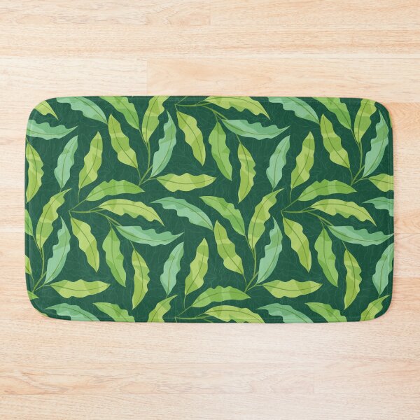 Item preview, Random Variegated Leaves on Forest Green designed and sold by PaisleyMcNoodle.