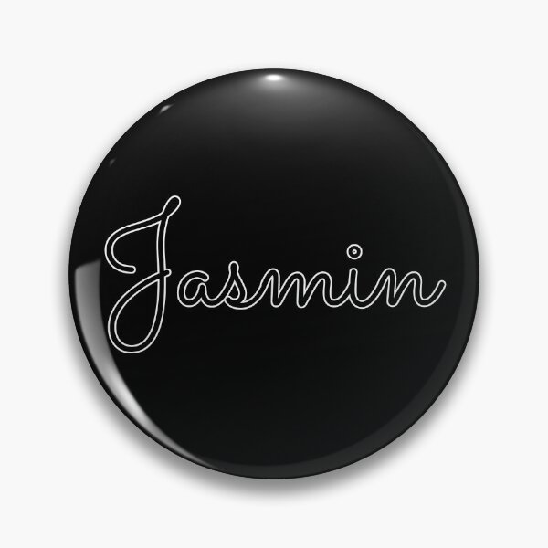 Artikelvorschau, Schreibendes Jasmin-Namensschild (schwarz) entworfen und verkauft von NormadWorld.