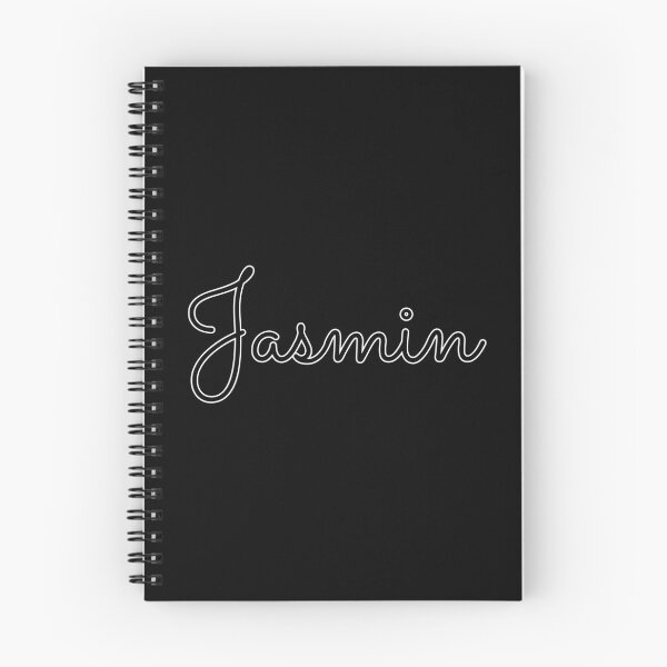 Artikelvorschau, Schreibendes Jasmin-Namensschild (schwarz) entworfen und verkauft von NormadWorld.