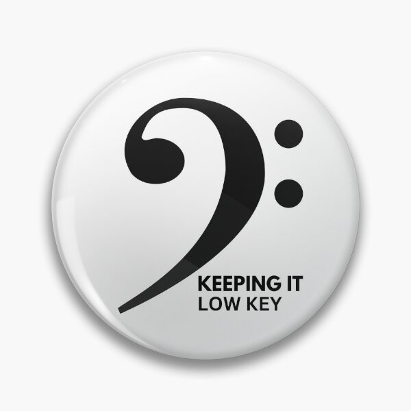 Item preview, Bass Clef keeping it Low Key designed and sold by DashBliss.