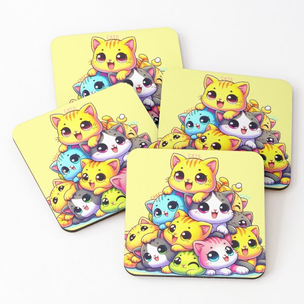 Item preview, Pastel Kitty Mountain of Cuteness designed and sold by inkArtistryfine.