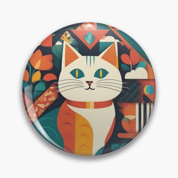 Item preview, A colorful world of flowers, clouds, mountains, and cat with calligraphy designed and sold by JangmiHorang.