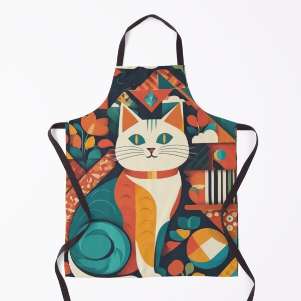 Item preview, A colorful world of flowers, clouds, mountains, and cat with calligraphy designed and sold by JangmiHorang.