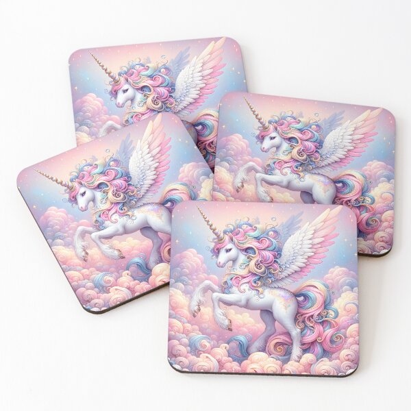 Item preview, Enchanted Celestial Unicorn Pegasus designed and sold by inkArtistryfine.