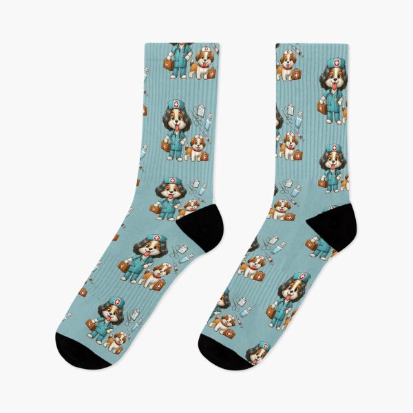 Item preview, Cute Dogtor and Nurse Dog designed and sold by SnuggleSafari.
