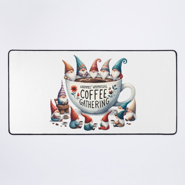 Item preview, Gnomes' Whimsical Coffee Gathering designed and sold by IdeasDream.