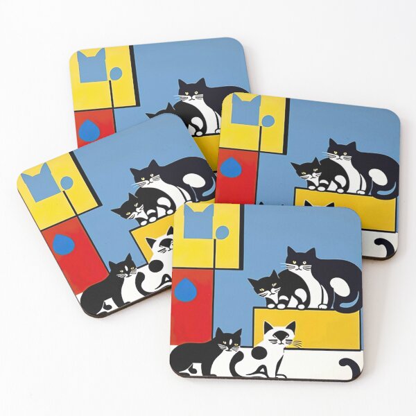 Item preview, "Feline Canine Harmony: Modernist Fusion in Henri Matisse Style" designed and sold by Huycao211.