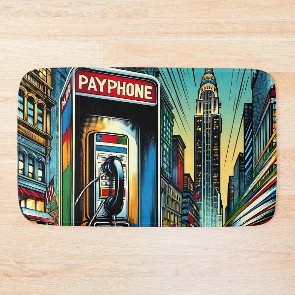 Item preview, Metropolitan Payphone Pop Art Vibrancy designed and sold by inkArtistryfine.