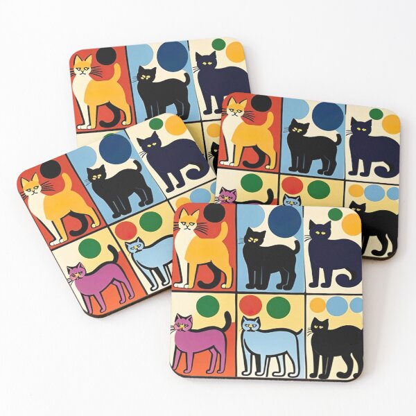 Item preview, "Feline Canine Harmony: Modernist Fusion in Henri Matisse Style" designed and sold by Huycao211.
