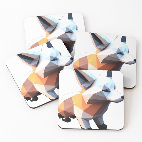 Item preview, "Fox Geometry: Mesmerizing Low-Poly 3D Art on ArtStation" designed and sold by Huycao211.