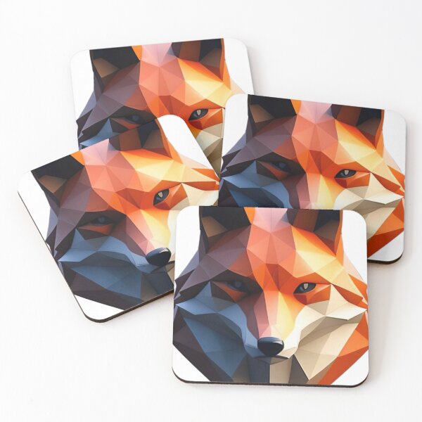 Item preview, "Fox Geometry: Mesmerizing Low-Poly 3D Art on ArtStation" designed and sold by Huycao211.