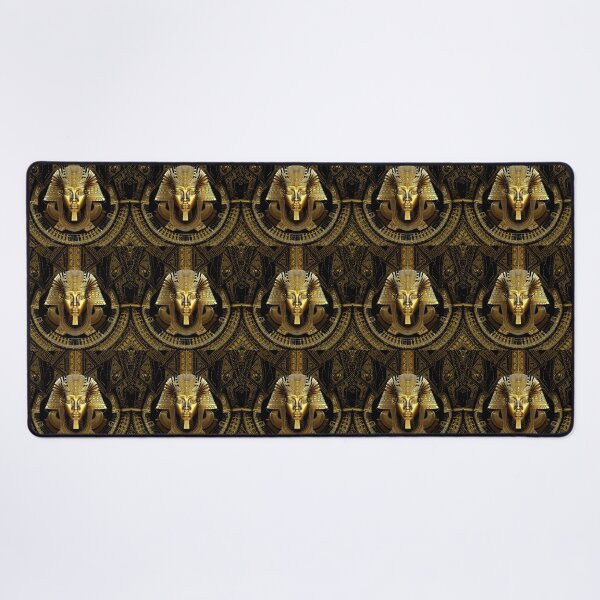 Item preview, Golden engraving of the face of King Tutankhamun Pharaoh of Egypt designed and sold by Fantasymachine.