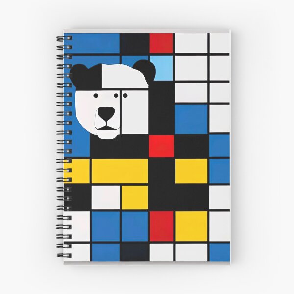 Item preview, "Bear in Mondrian's Geometric Harmony: De Stijl Illustration" designed and sold by Huycao211.