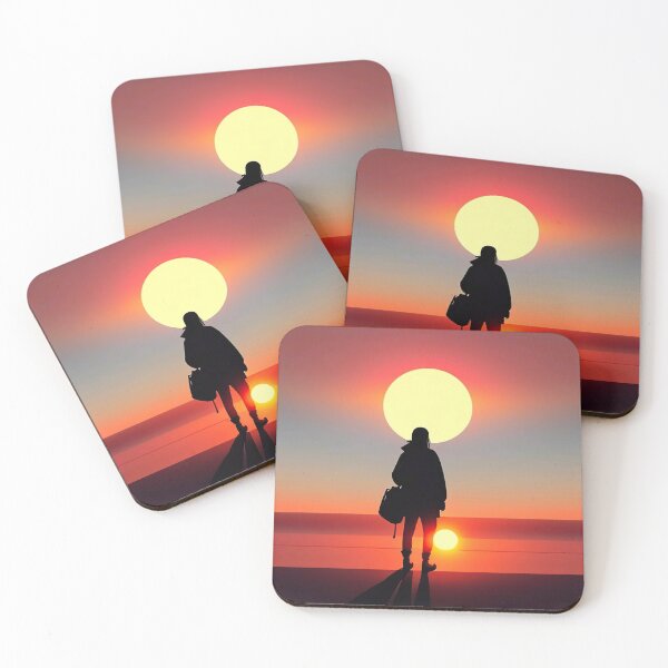 Item preview, "Serenity Unveiled: Minimalist Sunset Digital Painting on ArtStation" designed and sold by Huycao211.