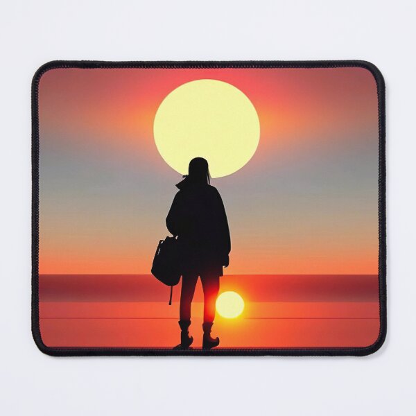Item preview, "Serenity Unveiled: Minimalist Sunset Digital Painting on ArtStation" designed and sold by Huycao211.
