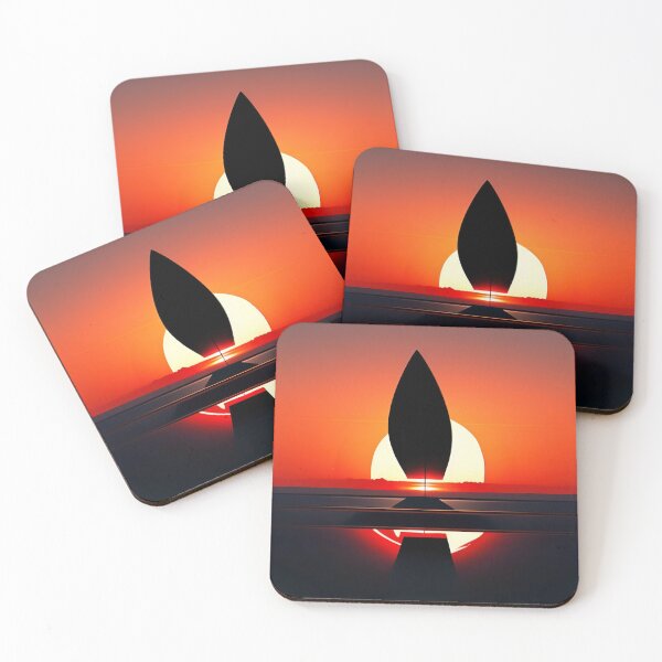 Item preview, "Serenity Unveiled: Minimalist Sunset Digital Painting on ArtStation" designed and sold by Huycao211.