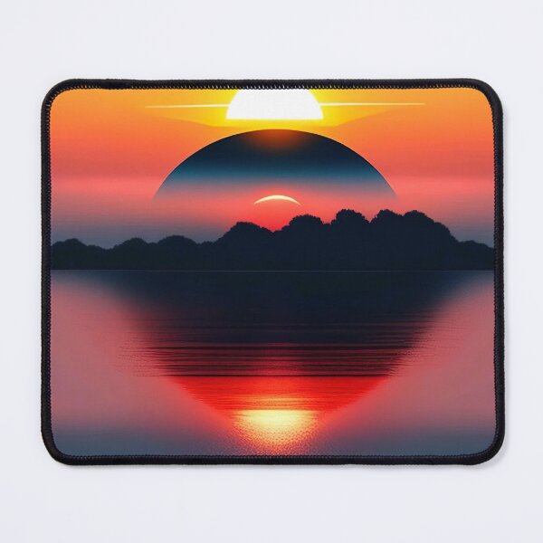 Item preview, "Serenity Unveiled: Minimalist Sunset Digital Painting on ArtStation" designed and sold by Huycao211.