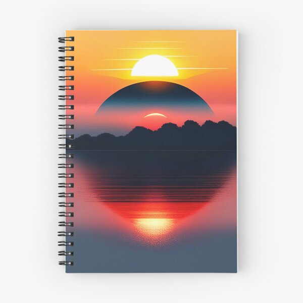 Item preview, "Serenity Unveiled: Minimalist Sunset Digital Painting on ArtStation" designed and sold by Huycao211.