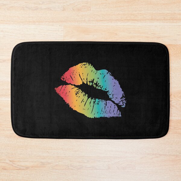 Item preview, LGBTQ Pride Rainbow Lips Design designed and sold by Foxalla.