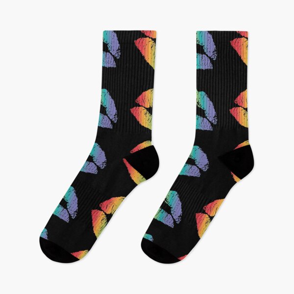 Item preview, LGBTQ Pride Rainbow Lips Design designed and sold by Foxalla.