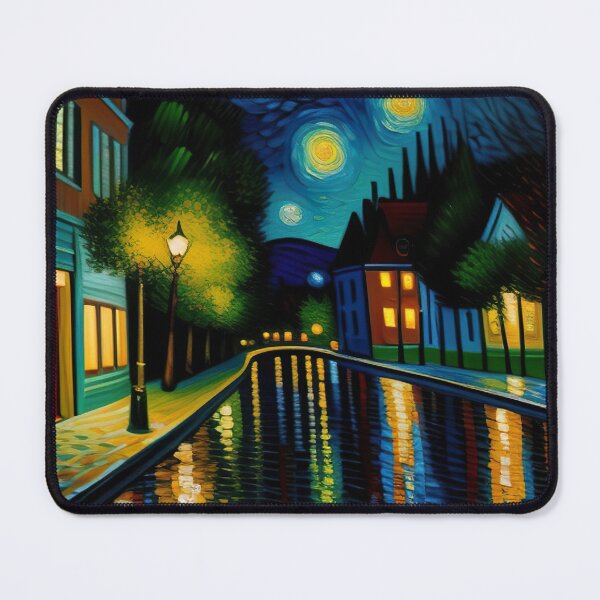 Item preview, "Tranquil Night Impressionism: Van Gogh Style Oil Painting" designed and sold by Huycao211.