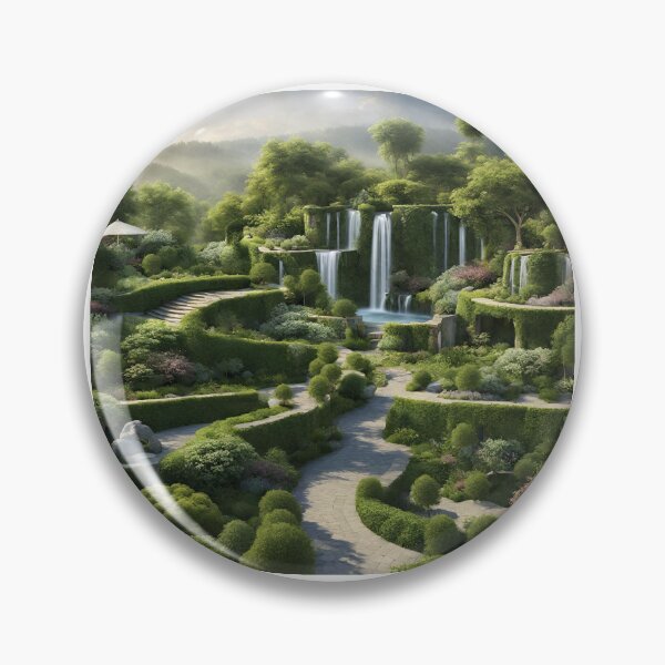 Item preview, Beautiful WaterFall LandScape Print designed and sold by Universe Collection.