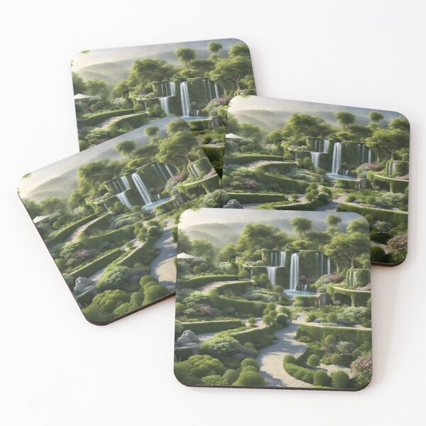 Item preview, Beautiful WaterFall LandScape Print designed and sold by Universe Collection.