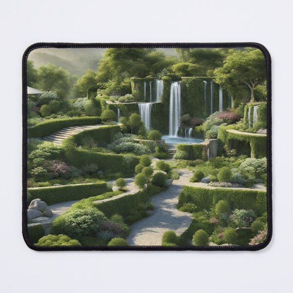 Item preview, Beautiful WaterFall LandScape Print designed and sold by Universe Collection.