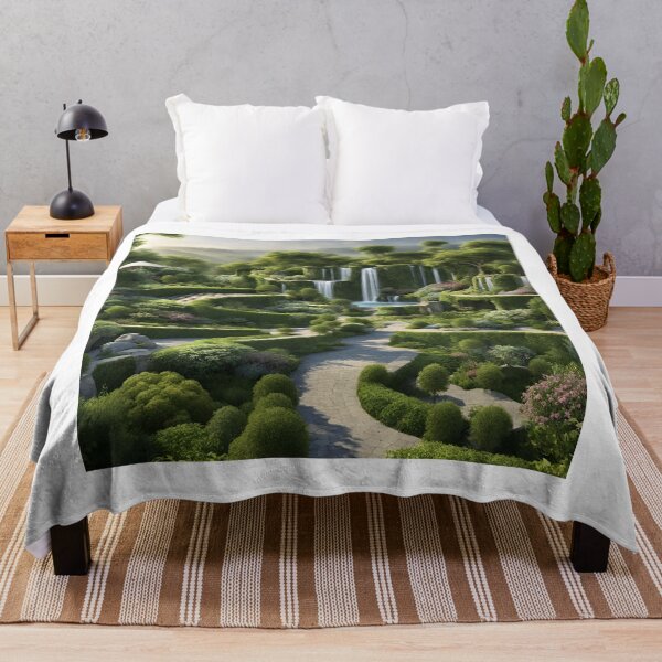 Item preview, Beautiful WaterFall LandScape Print designed and sold by Universe Collection.