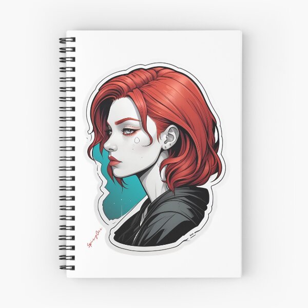 Item preview, Saddy Girl Face With Red Hair designed and sold by SpicyOne.