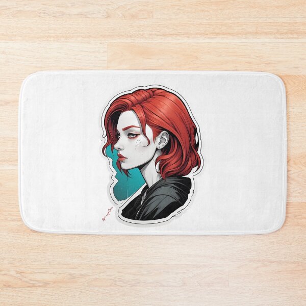 Item preview, Saddy Girl Face With Red Hair designed and sold by SpicyOne.
