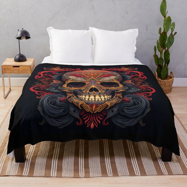 Item preview, Retro Style Skull head Tattoo designed and sold by Goku Creations.